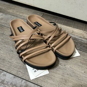 ROAM Beige Multi-Strap Sandals